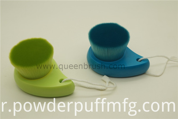 Plastic Handle Soft Nylon Hair Face Cleaning Brush Beauty Tools